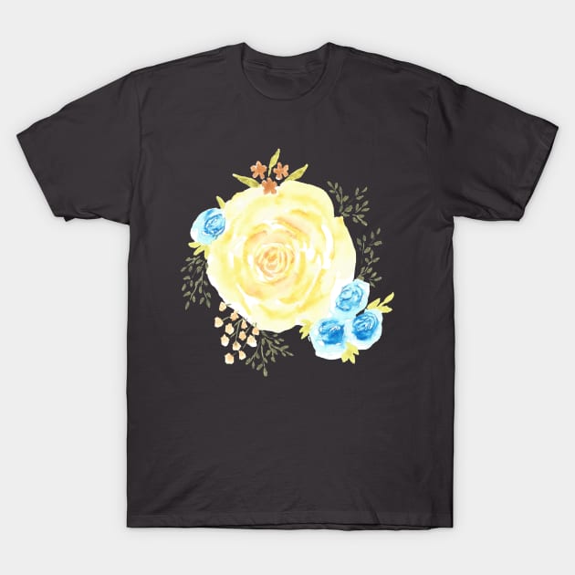 Yellow Rose T-Shirt by Sharon Rose Art